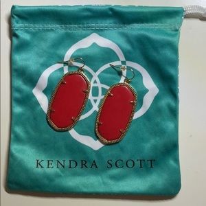 Kendra Scott Red Danielle earrings